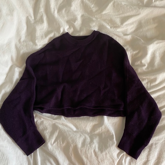 100% Merino wool cropped sweater - Picture 3 of 3
